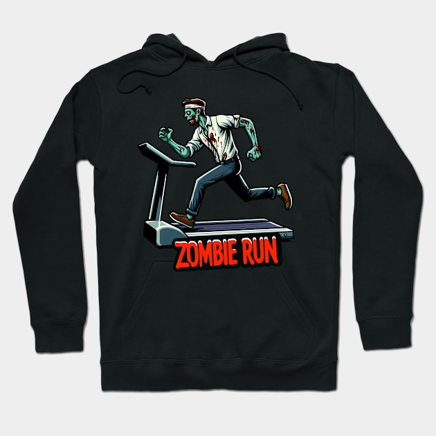 Zombie Run Hoodie by Rawlifegraphic